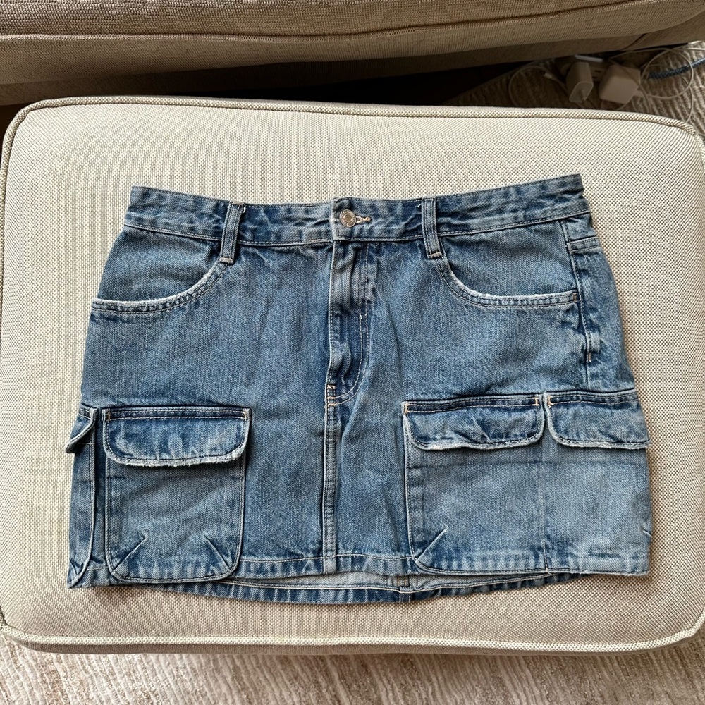 ZARA denim cargo skirt - Picture 3 of 5
